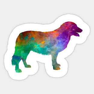 Atlas Mountain Dog in watercolor Sticker